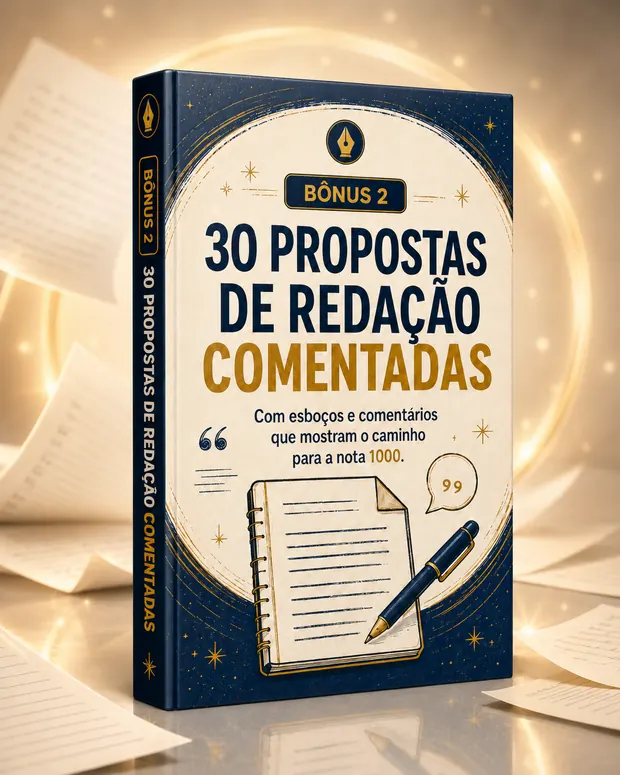 Capa do bônus: 30 Propostas de Redação Comentadas